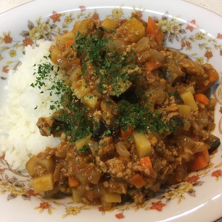 夏野菜ドライカレー